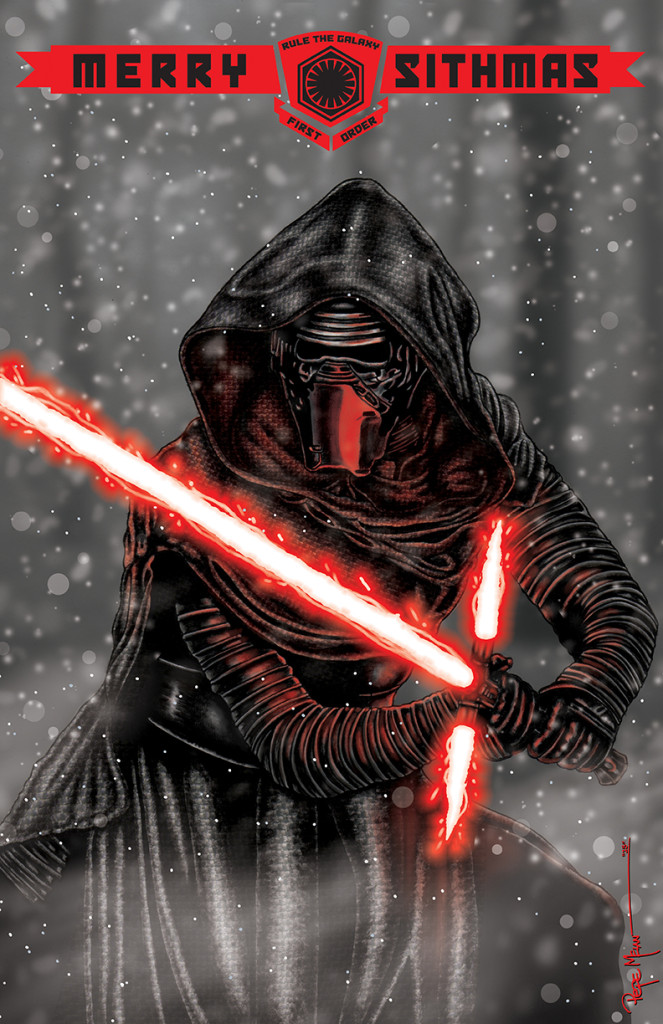 2015 KYLO REN 11X17 X-MAS PAINTING 01