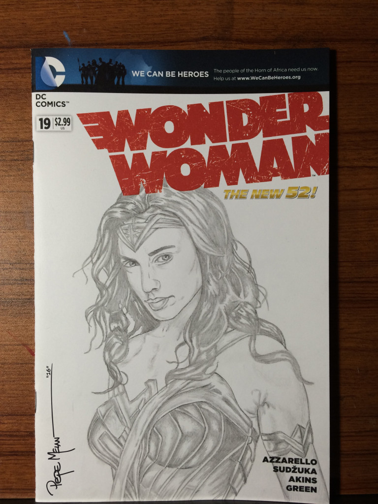 WONDER WOMAN PENCIL COVER