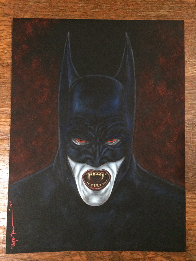 2019 BATMAN RED RAIN PAINTING