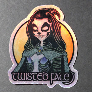 2021 Twisted Fate Disney Style Holo Sticker